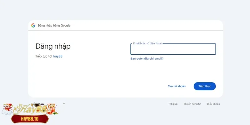 Đăng nhập Hay88 nhanh gọn nhờ Google