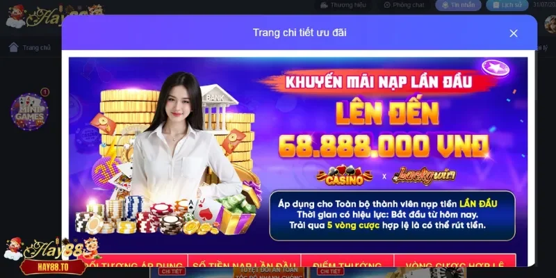 Khuyến mãi nạp đầu Hay88
