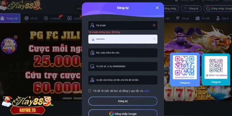 Từng bước đăng ký Hay88 đơn giản