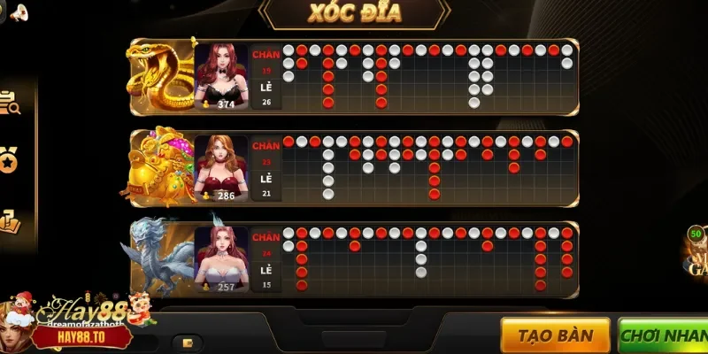 Chọn xóc đĩa và bắt đầu cược