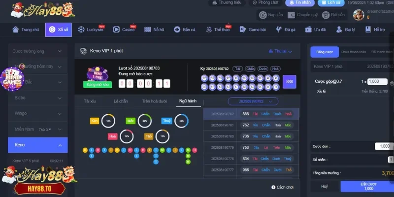 Giới thiệu về keno Hay88