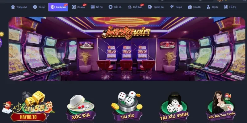 Sảnh Luckywin Hay88 chuẩn đẳng cấp